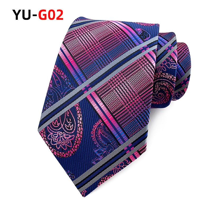 Polyester Material Paisley Pattern Men's Suit Tie