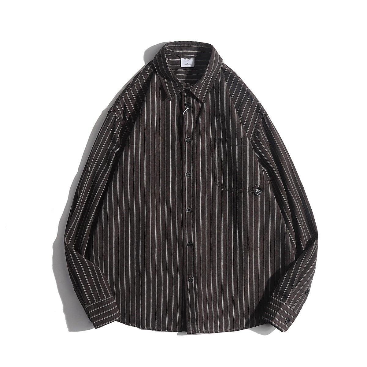 Urban Loose Striped Lapel Shirt