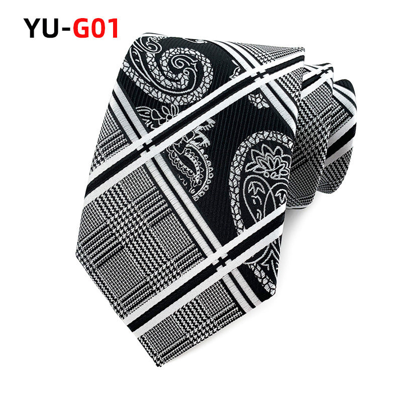 Polyester Material Paisley Pattern Men's Suit Tie