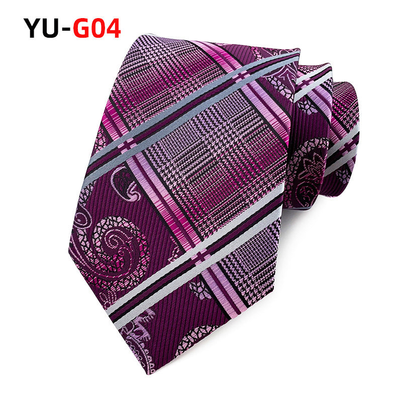 Polyester Material Paisley Pattern Men's Suit Tie