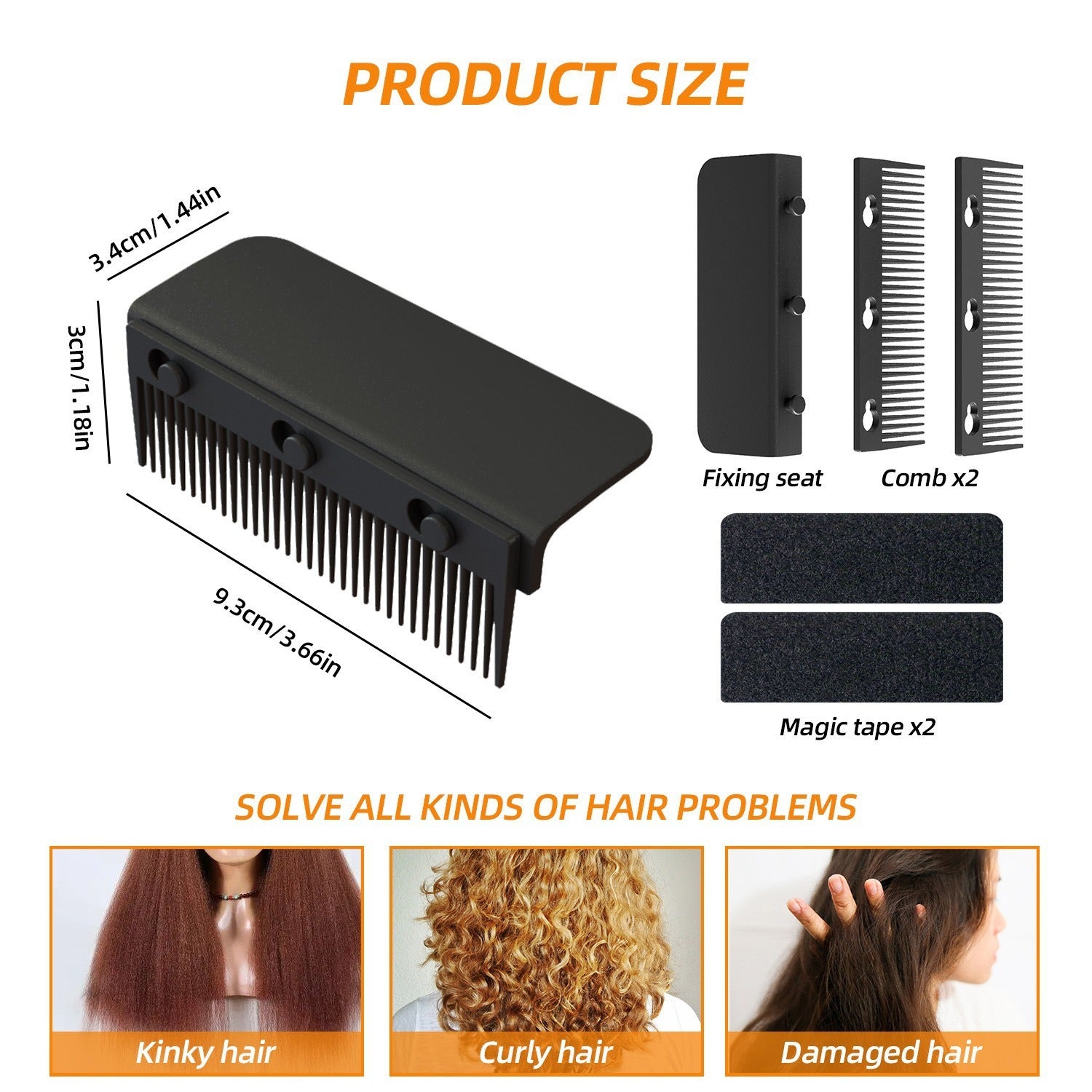 Removable Straight Hair Comb Hair Salon Household Electric Hair Straightener Accessories Hair Styling Tools