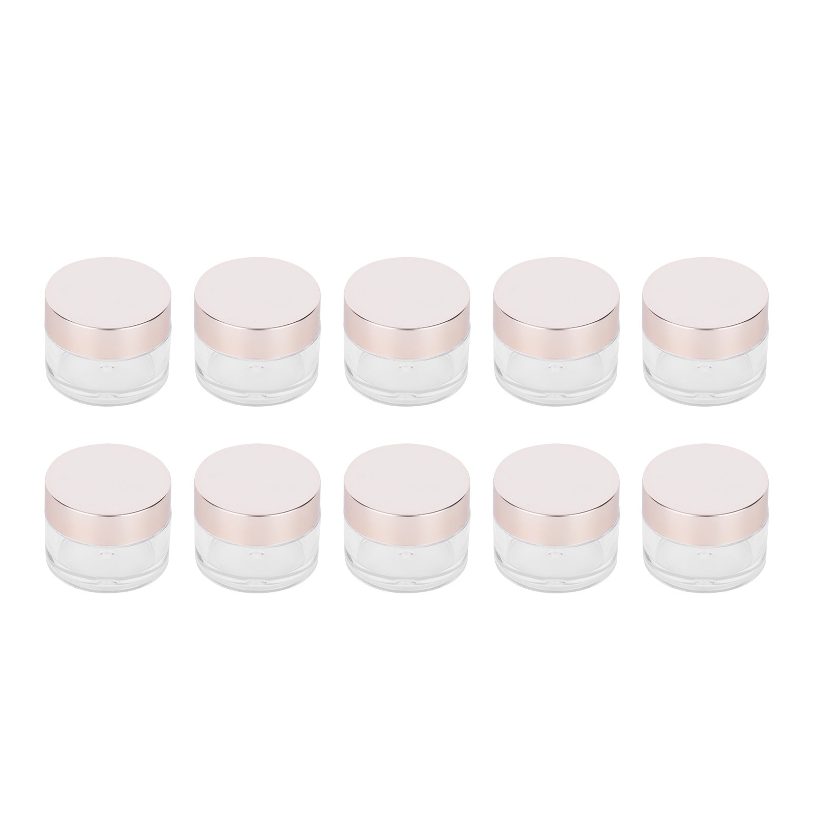 10Pcs 15g Round Empty Cream Jars with Lids Lotion Make Up Cosmetics Samples Herbs Containers