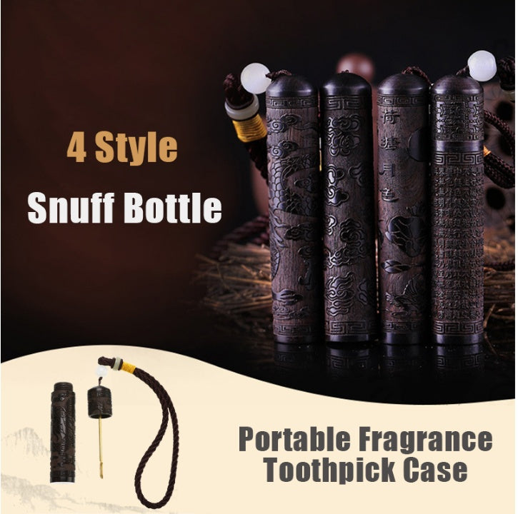 Best Seller Bottle Spoon Bullet Ebony Portable Vial Fragrance Toothpick