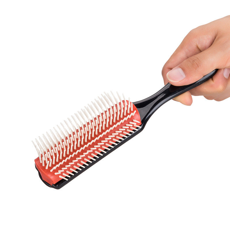 Nine-row styling comb