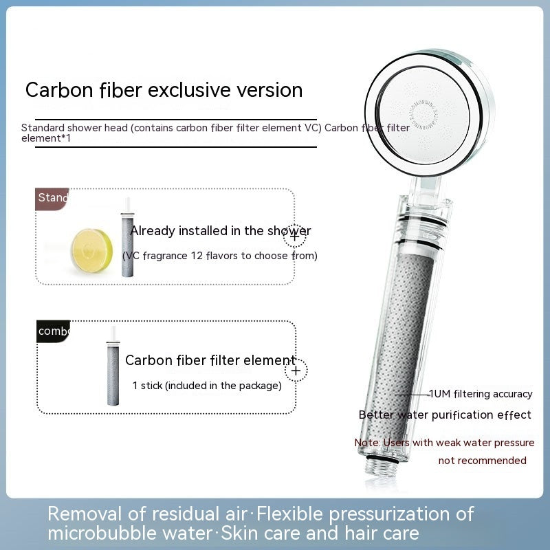 Pressurized Chlorine Removal And Skincare Shower Nozzle