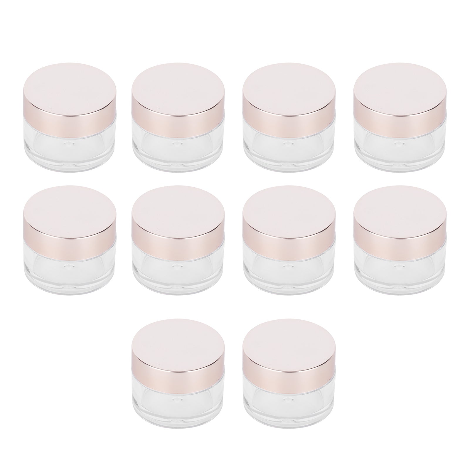 10Pcs 15g Round Empty Cream Jars with Lids Lotion Make Up Cosmetics Samples Herbs Containers