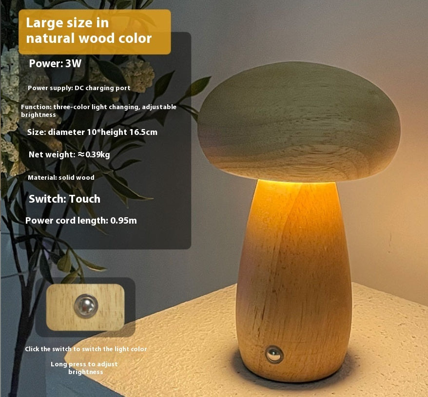 Creative Gift Mushroom Decoration Bedroom Bedside Night Lamp