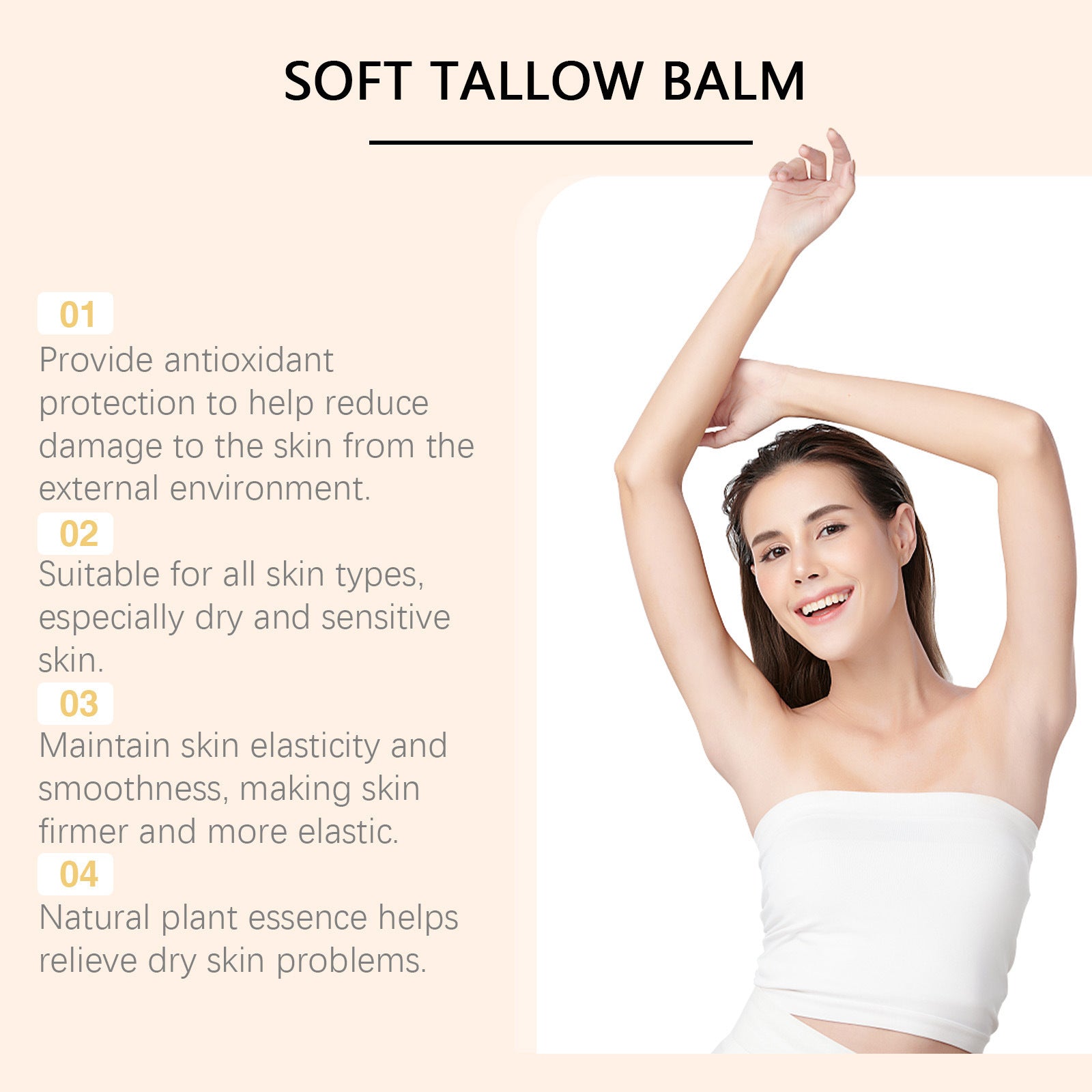 Tallow Moisturizing Cream Body Care Firming