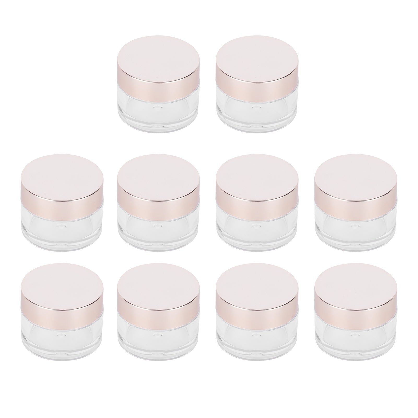 10Pcs 15g Round Empty Cream Jars with Lids Lotion Make Up Cosmetics Samples Herbs Containers