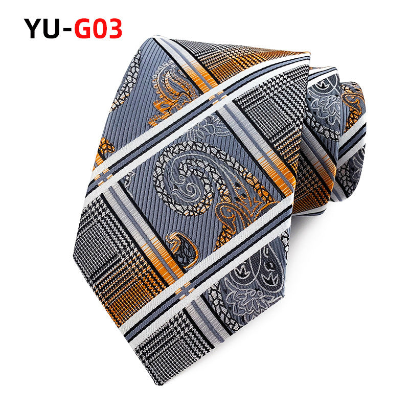 Polyester Material Paisley Pattern Men's Suit Tie