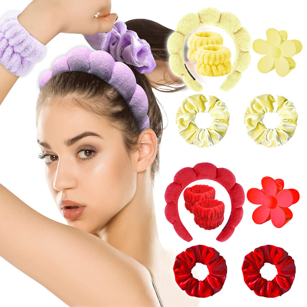 Amazon Cross-border Hot Hair Accessories Suit High Skull Top Cloud Sponge Headband Best Seller