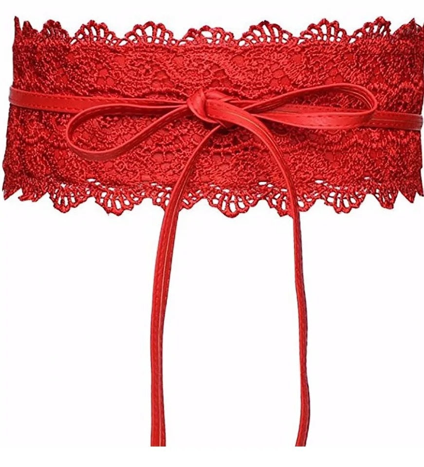 Ladies Bandage Fringe Fashion Girdle Butterfly End Waist